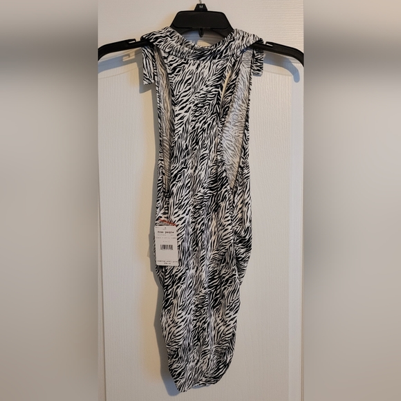 Free People zebra print sleeveless top - Picture 2 of 5